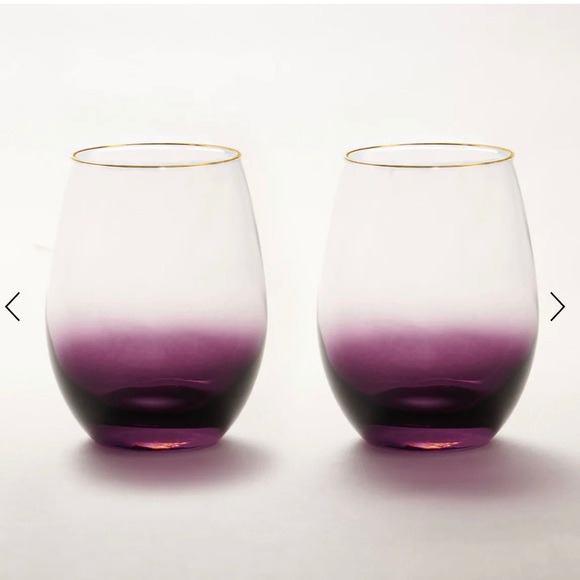 CURATEUR BOX x Anna New York Amethyst Ombre Wine Glasses - Picture 2 of 3